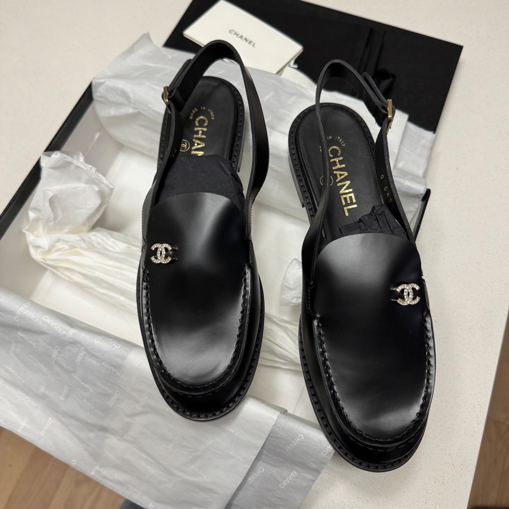 Chanel Slingback Loafers | NIB | Size 38.5C - Picture 10 of 12
